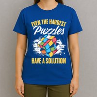 Hardest Puzzles Speed Cubing Math Cuber Puzzle Cube Great Gift T-Shirt