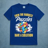 Hardest Puzzles Speed Cubing Math Cuber Puzzle Cube Great Gift T-Shirt