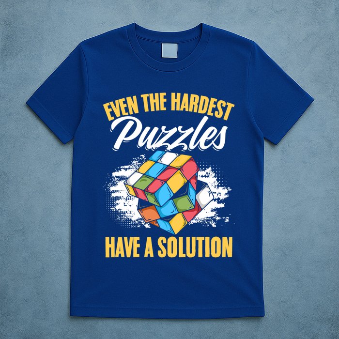 Hardest Puzzles Speed Cubing Math Cuber Puzzle Cube Great Gift T-Shirt