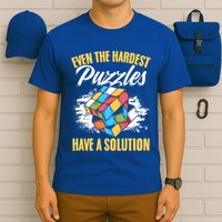 Hardest Puzzles Speed Cubing Math Cuber Puzzle Cube Great Gift T-Shirt