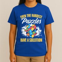 Hardest Puzzles Speed Cubing Math Cuber Puzzle Cube Great Gift T-Shirt