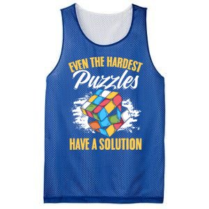 Hardest Puzzles Speed Cubing Math Cuber Puzzle Cube Great Gift Mesh Reversible Basketball Jersey Tank