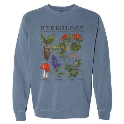 Herbology Plants Short Sleeve Garment-Dyed Sweatshirt