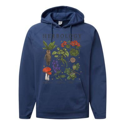 Herbology Plants Short Sleeve Performance Fleece Hoodie