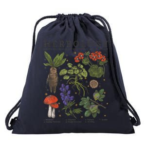 Herbology Plants Short Sleeve Drawstring Bag