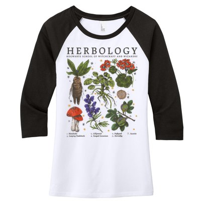 Herbology Plants Short Sleeve Women's Tri-Blend 3/4-Sleeve Raglan Shirt