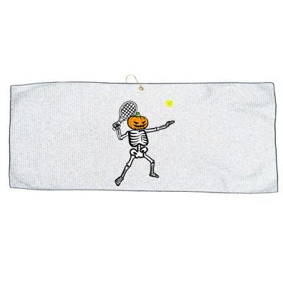 Halloween Pumpkin Skeleton Tennis Costume Large Microfiber Waffle Golf Towel