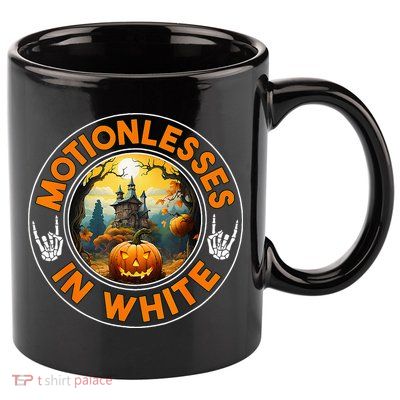 Halloween Pumpkin Scary Funny Motionlesses In White 11oz C Handle Ceramic Mug