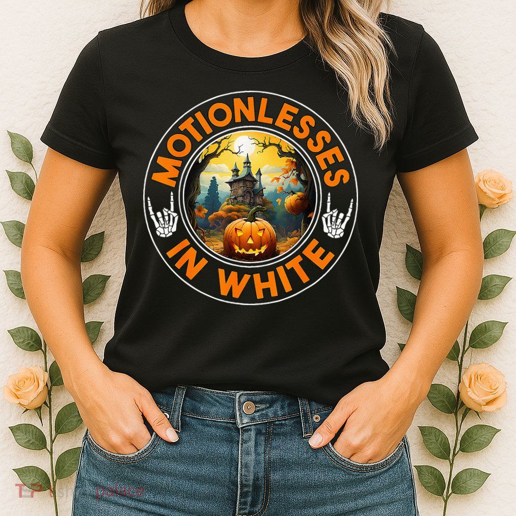 Halloween Pumpkin Scary Funny Motionlesses In White Womens T-Shirt
