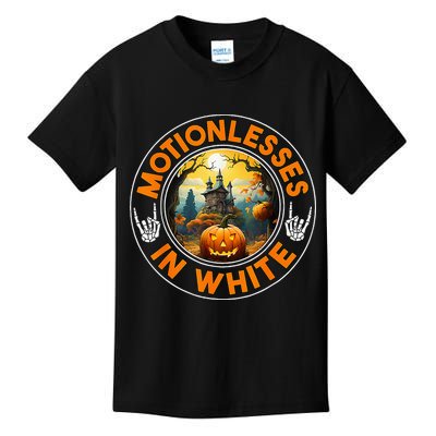 Halloween Pumpkin Scary Funny Motionlesses In White Kids T-Shirt