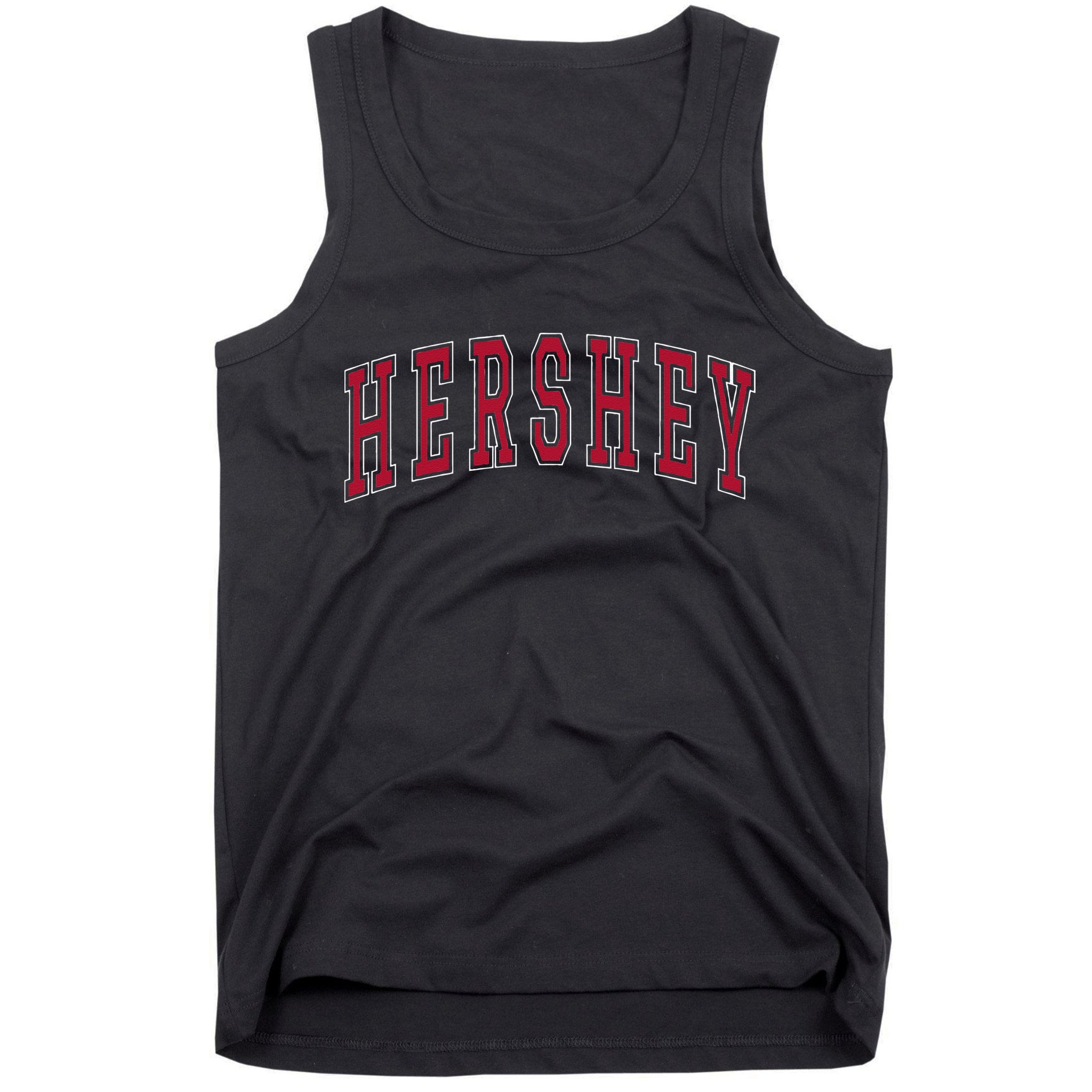 Hershey Pennsylvania Souvenir College Style Red Text Tank Top