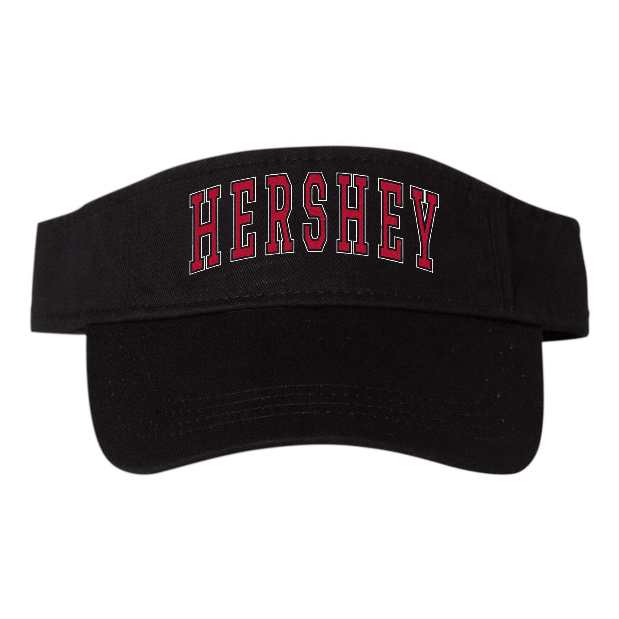 Hershey Pennsylvania Souvenir College Style Red Text Visor