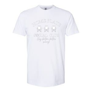 Home Plate Social Club Baseball Mom Softstyle CVC T-Shirt