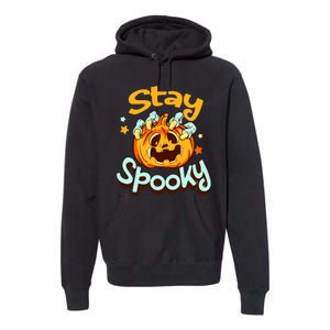 Halloween Pumpkin Stay Spooky Halloween Zombie Pumpkin Face Gift Premium Hoodie