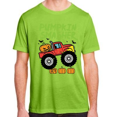 Halloween Pumpkin Smasher Monster Truck Costume Gift Adult ChromaSoft Performance T-Shirt