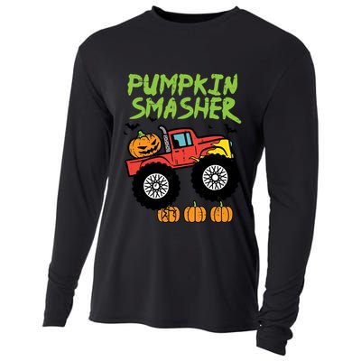 Halloween Pumpkin Smasher Monster Truck Costume Gift Cooling Performance Long Sleeve Crew