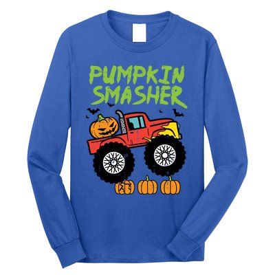 Halloween Pumpkin Smasher Monster Truck Costume Gift Long Sleeve Shirt