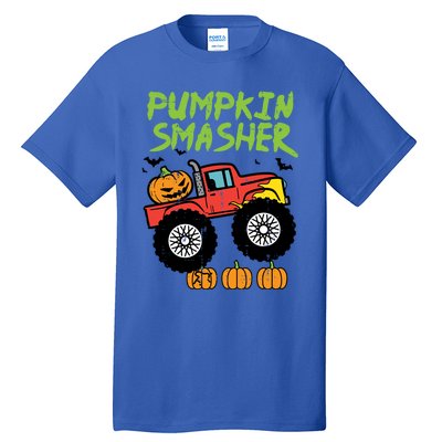 Halloween Pumpkin Smasher Monster Truck Costume Gift Tall T-Shirt