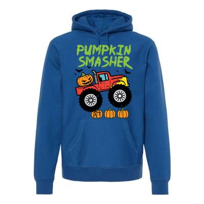 Halloween Pumpkin Smasher Monster Truck Costume Gift Premium Hoodie