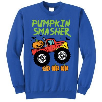 Halloween Pumpkin Smasher Monster Truck Costume Gift Tall Sweatshirt