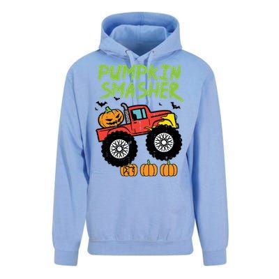 Halloween Pumpkin Smasher Monster Truck Costume Gift Unisex Surf Hoodie