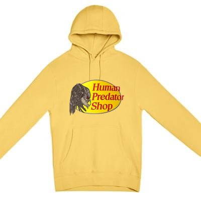 Human Predator Shop Funny Premium Pullover Hoodie