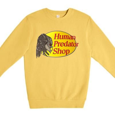 Human Predator Shop Funny Premium Crewneck Sweatshirt