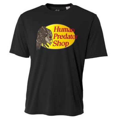 Human Predator Shop Funny Cooling Performance Crew T-Shirt