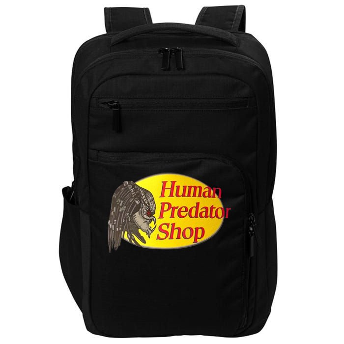 Human Predator Shop Funny Impact Tech Backpack