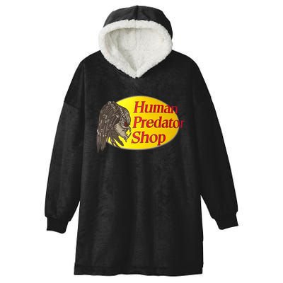 Human Predator Shop Funny Hooded Wearable Blanket