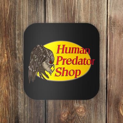 Human Predator Shop Funny Coaster