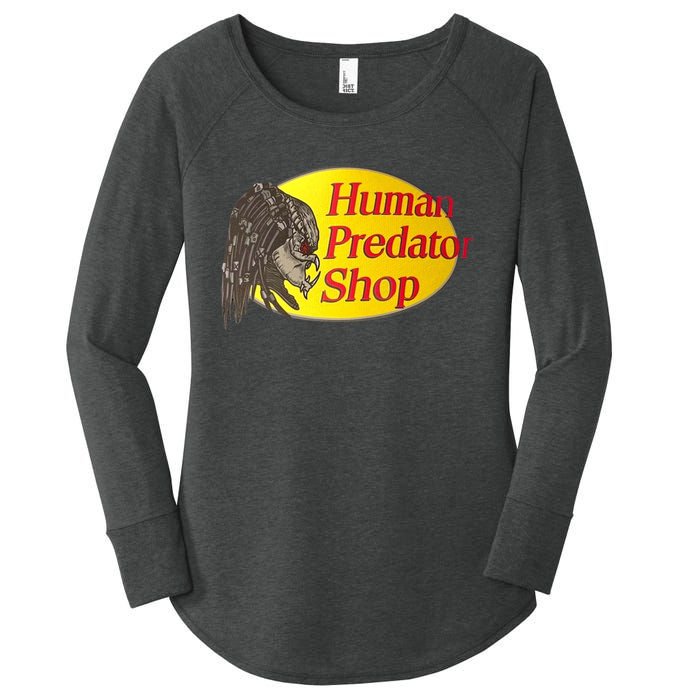 Human Predator Shop Funny Women's Perfect Tri Tunic Long Sleeve Shirt