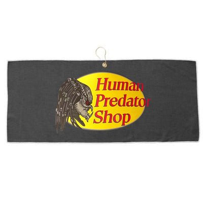 Human Predator Shop Funny Large Microfiber Waffle Golf Towel