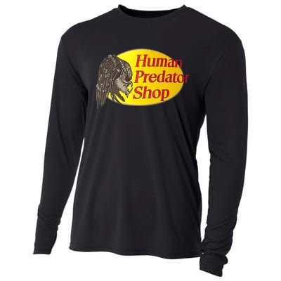 Human Predator Shop Funny Cooling Performance Long Sleeve Crew