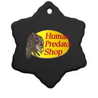 Human Predator Shop Funny Ceramic Star Ornament