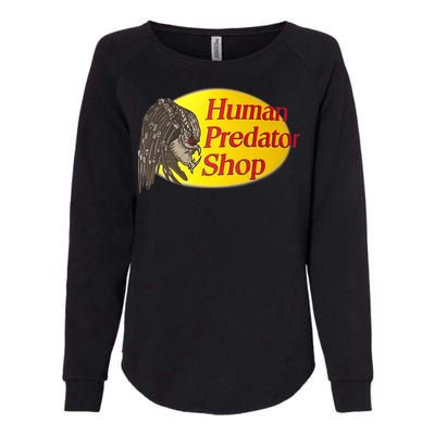 Human Predator Shop Funny Womens California Wash Sweatshirt