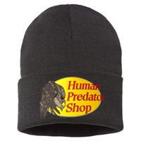 Human Predator Shop Funny Sustainable Knit Beanie