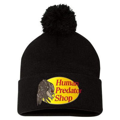 Human Predator Shop Funny Pom Pom 12in Knit Beanie