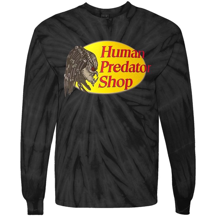 Human Predator Shop Funny Tie-Dye Long Sleeve Shirt