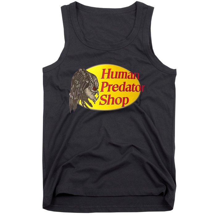 Human Predator Shop Funny Tank Top