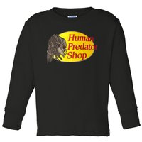 Human Predator Shop Funny Toddler Long Sleeve Shirt