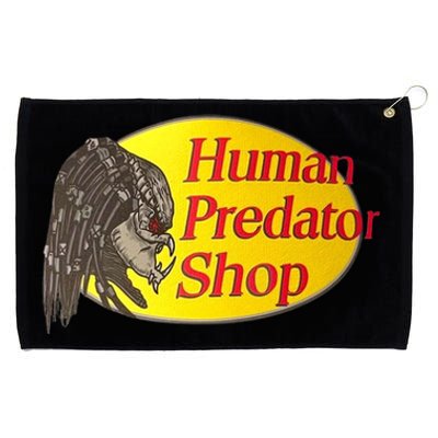 Human Predator Shop Funny Grommeted Golf Towel