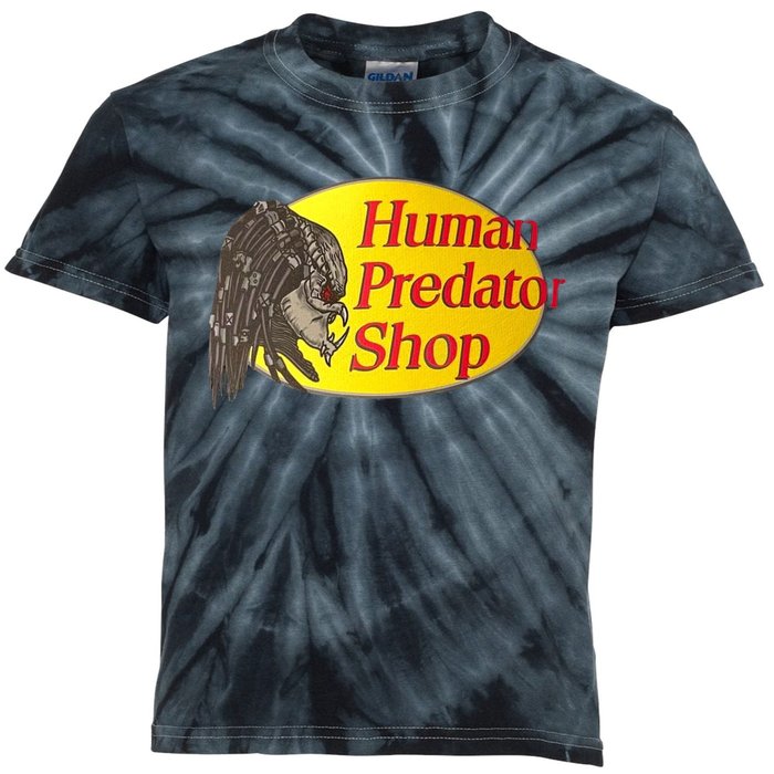 Human Predator Shop Funny Kids Tie-Dye T-Shirt