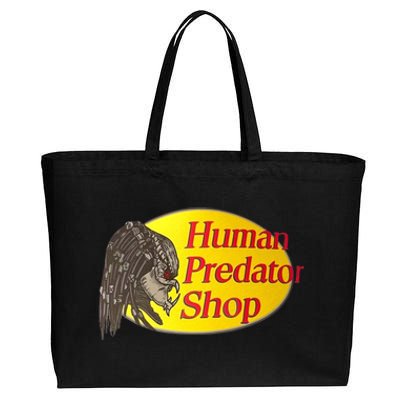 Human Predator Shop Funny Cotton Canvas Jumbo Tote