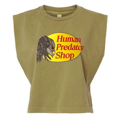 Human Predator Shop Funny Garment-Dyed Women's Muscle Tee