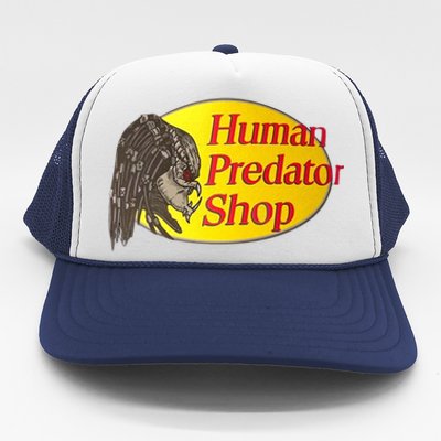 Human Predator Shop Funny Trucker Hat