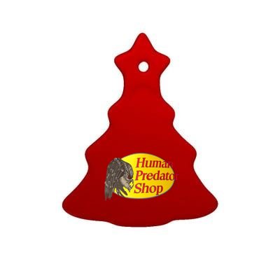 Human Predator Shop Funny Ceramic Tree Ornament