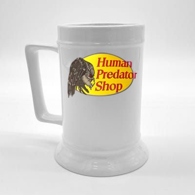 Human Predator Shop Funny Beer Stein