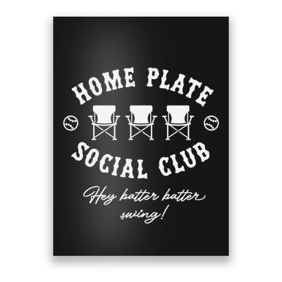 Home Plate Social Club  Baseball Season Poster