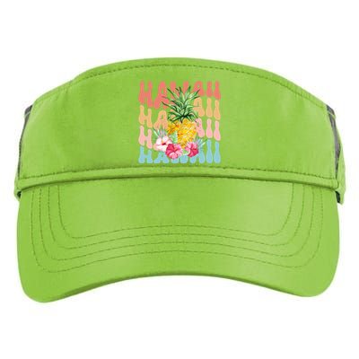 Hawaii Pineapple Summer Groovy Retro Adult Drive Performance Visor